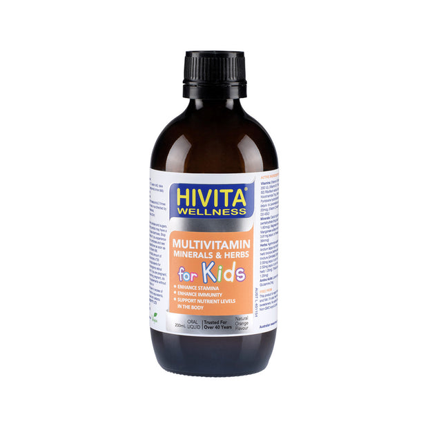 Multivitamin Minerals & Herbs For Kids 200ml Hivita