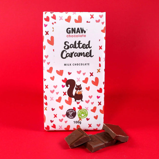 Chocolate Handcrafted Salted Caramel 100g Gnaw Chocolate