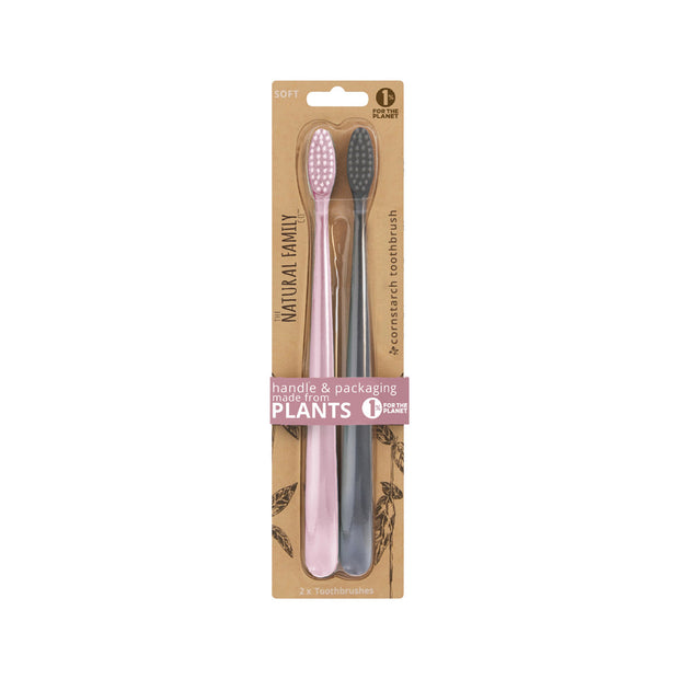 Toothbrush Pastel (Set of 2) The Natural Family Co