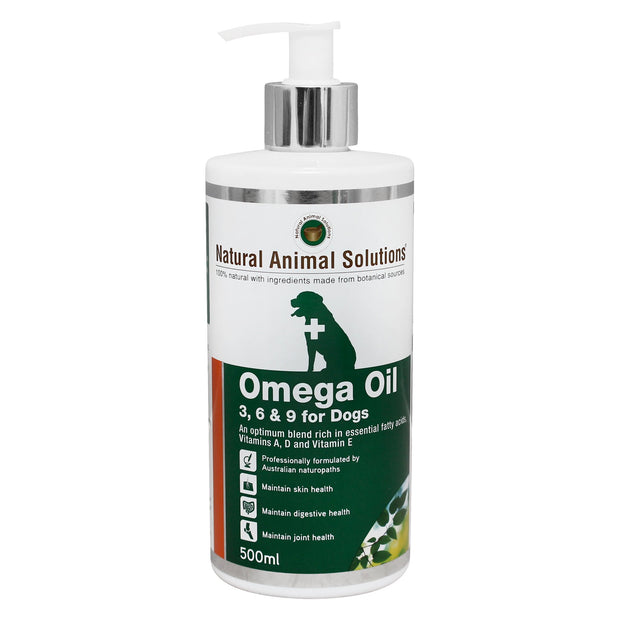 Omega 3, 6 & 9 for Dogs 500ml Natural Animal Solutions