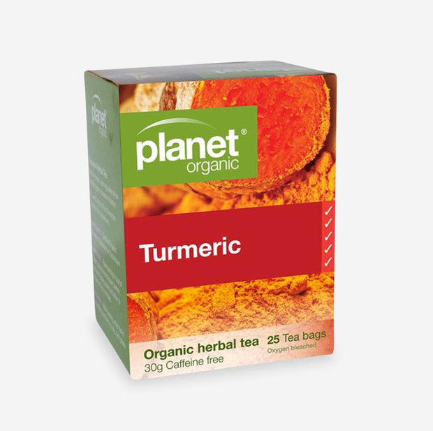 Organic Tumeric Tea Bags 25s Planet Organic - Broome Natural Wellness