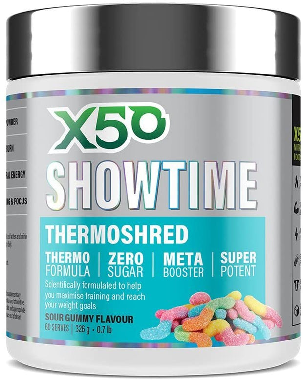 Thermoshred Showtime Sour Gummy 60 Serves 330g X50