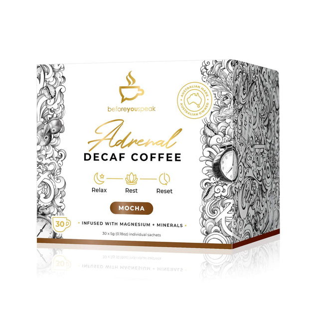 Decaf Coffee Adrenal Reset Mocha 5g x 30 Sachets Before You Speak