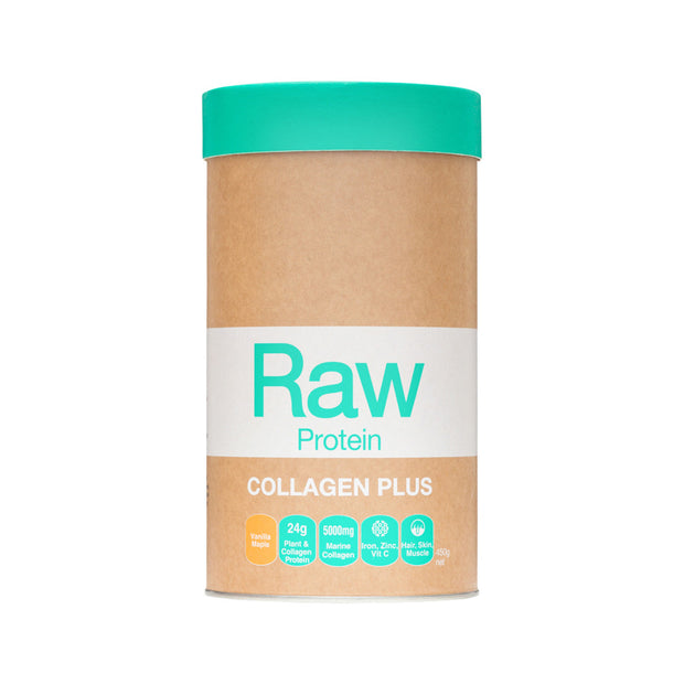 RAW Protein Collagen Plus Vanilla Maple 450g Amazonia