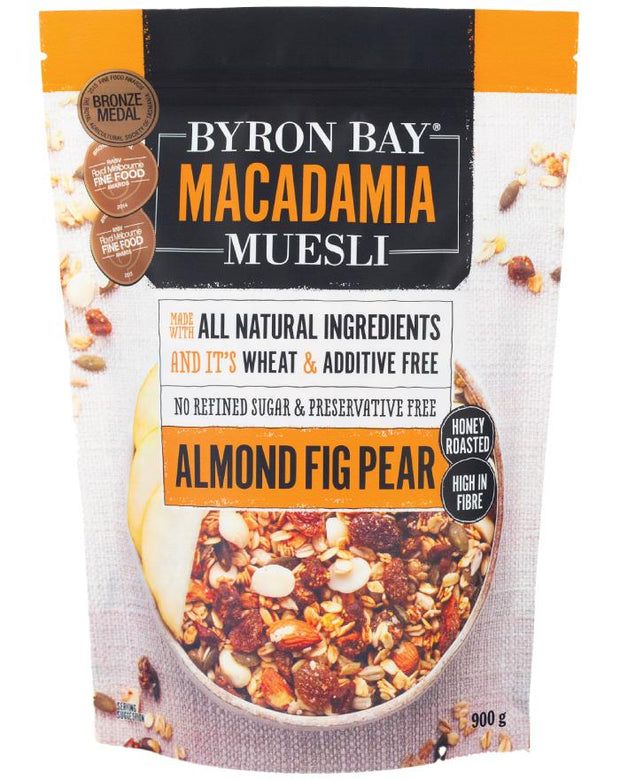 Muesli Almond Fig Pear 900g Byron Bay Muesli