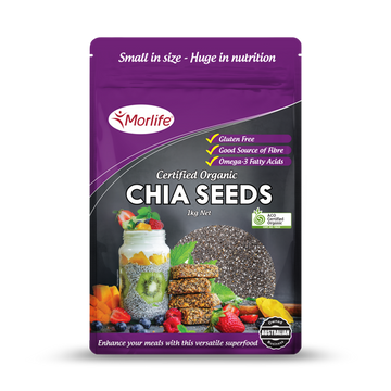 Chia Seed Organic Black 1kg Morlife