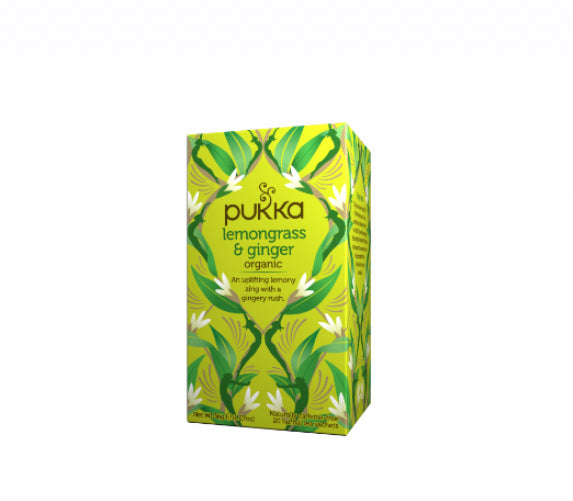 Lemongrass & Ginger Tea Bags 20 Pukka - Broome Natural Wellness