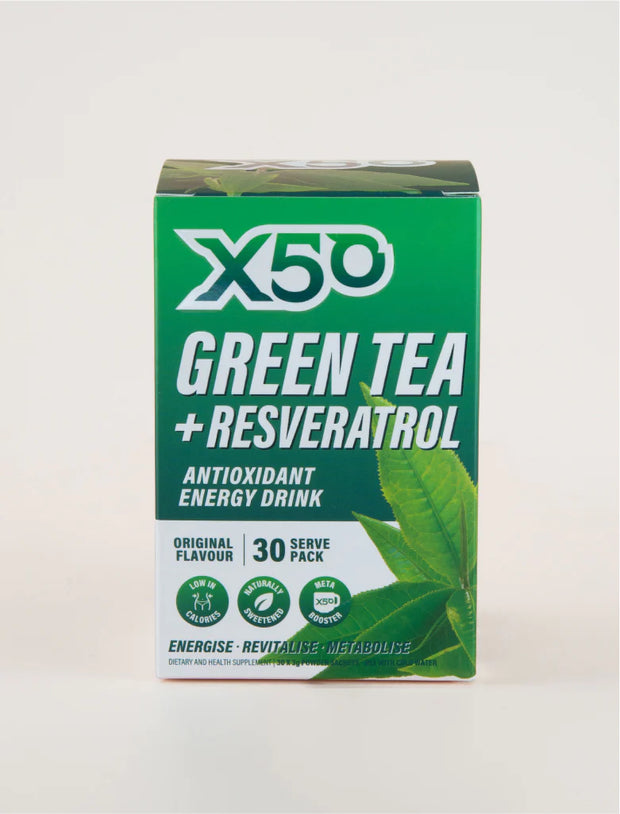 Green Tea Plus Resveratrol Energy Drink Original 30x3g X50