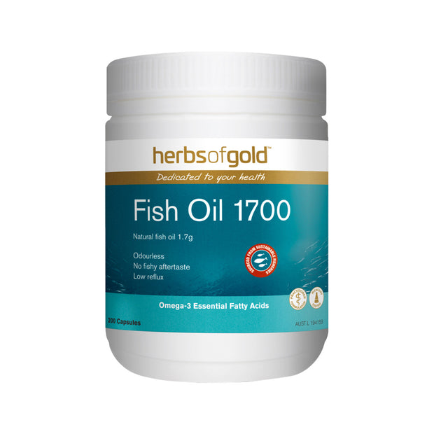 Fish Oil 1700 Odourless 200C Herbs of Gold