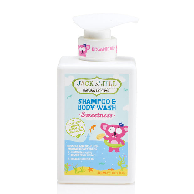 Shampoo and Body Wash Sweetness 300ml Jack N Jill - Broome Natural Wellness