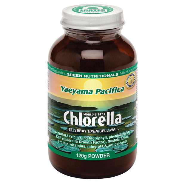 Chlorella Yaeyama Pacifica 120g Microrganics Green Nutritionals