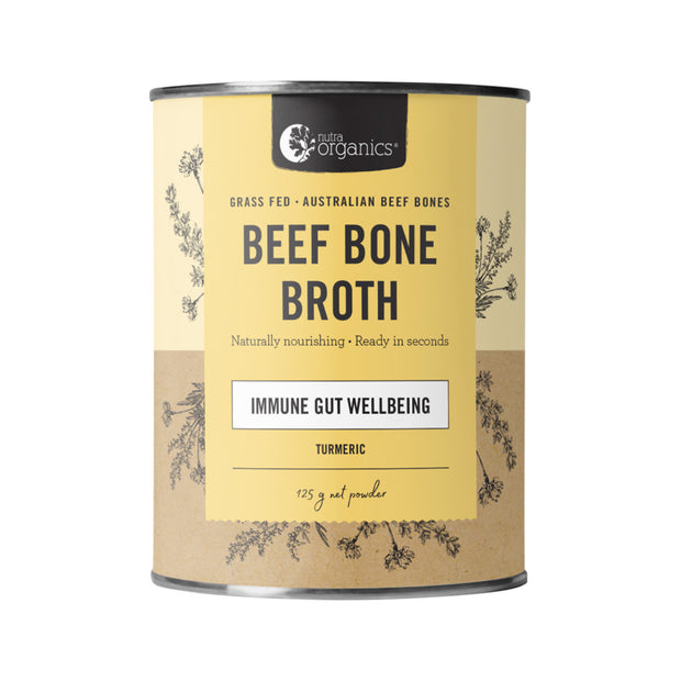 Beef Bone Broth Turmeric Powder 125g Nutra Organics