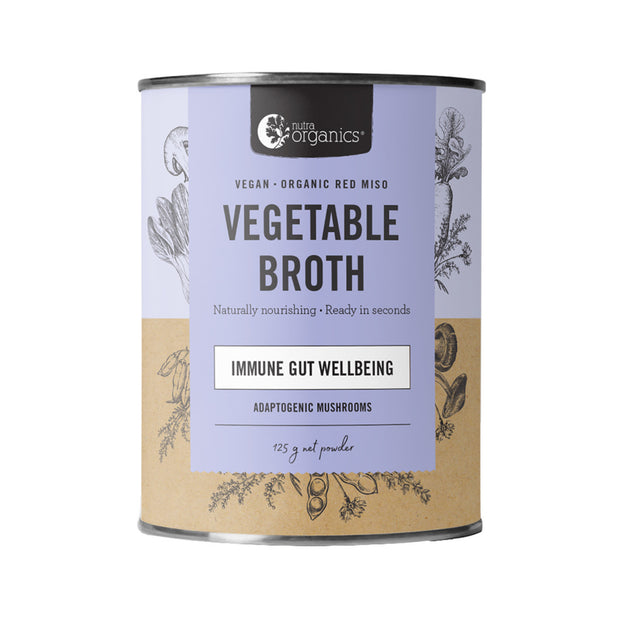Vegetable Broth Adaptogenic Mushrooms 125g Nutra Organics