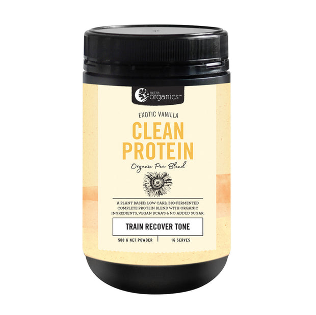 Clean Protein Exotic Vanilla 500g Nutra Organics - Broome Natural Wellness