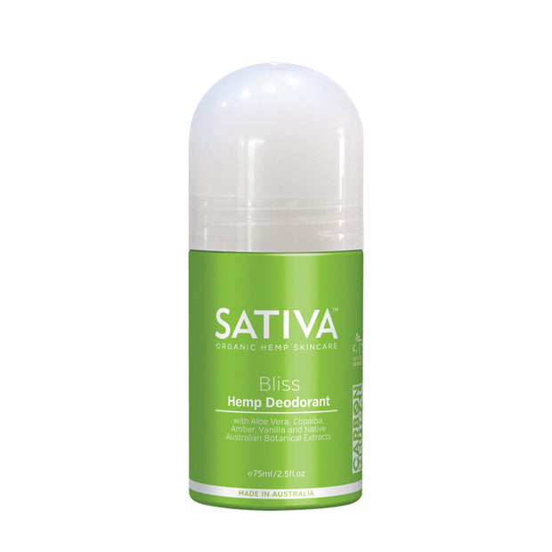 Hemp Deodorant Bliss 60ml Sativa - Broome Natural Wellness