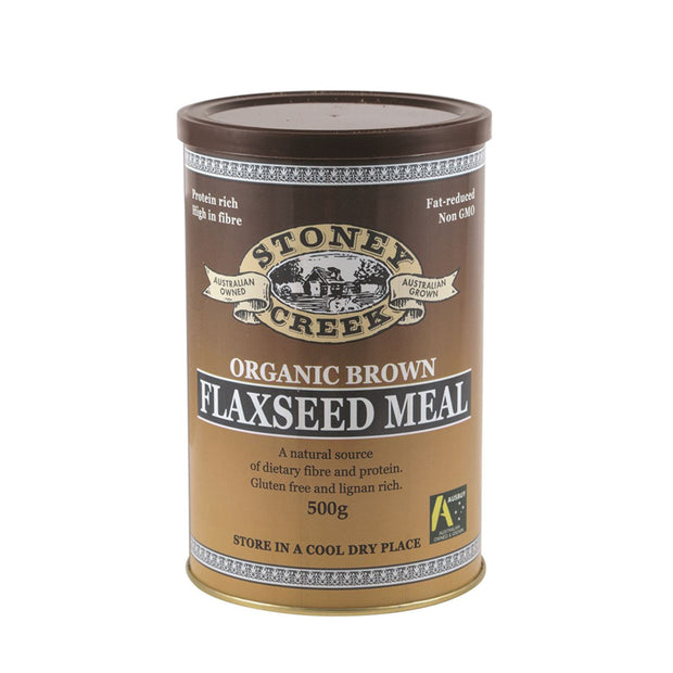 Flaxseed Meal Brown Organic 500g Stoney Creek - Broome Natural Wellness