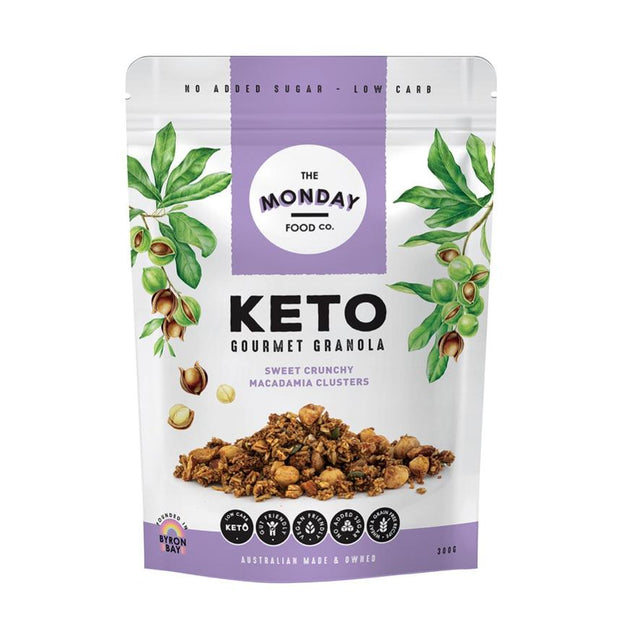Keto Granola Sweet Sweet Crunchy Macadamia Clusters 300g Monday Food Co - Broome Natural Wellness