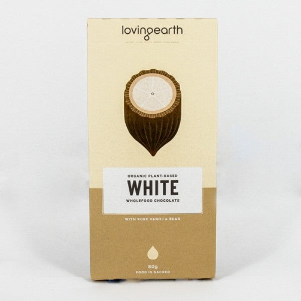 White Chocolate 80g Loving Earth - Broome Natural Wellness