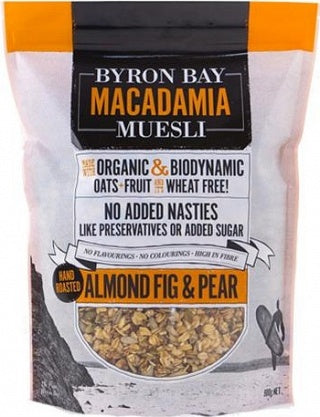Muesli Almond Fig Pear 450g Byron Bay - Broome Natural Wellness