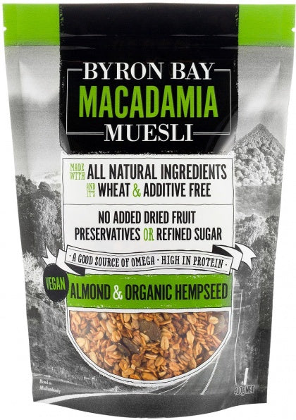 Muesli Almond & Hempseed Granola 400g Byron Bay - Broome Natural Wellness