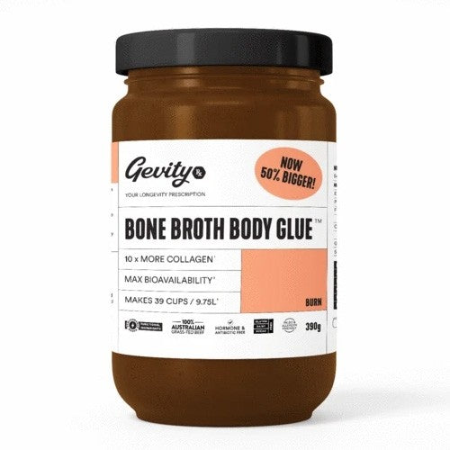 Bone Broth Body Glue Burn 390g GevityRX