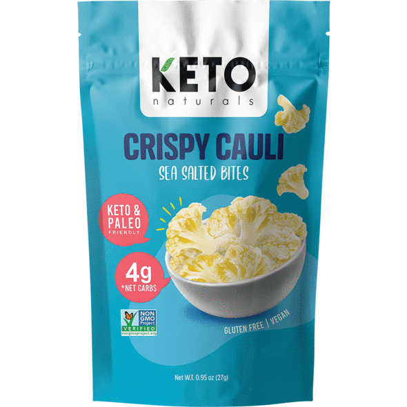 Keto Naturals Crispy Cauli Sea Salted Bites 27g - Broome Natural Wellness