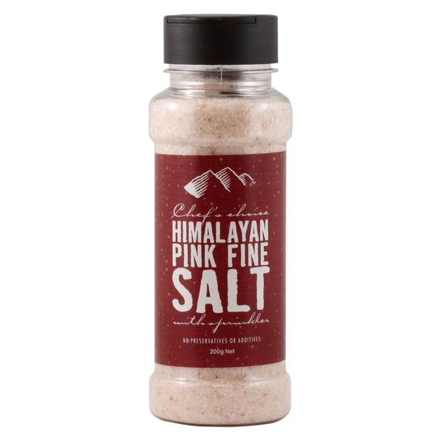 Himalayan Pink Fine Salt Shaker 200g Chefs Choice