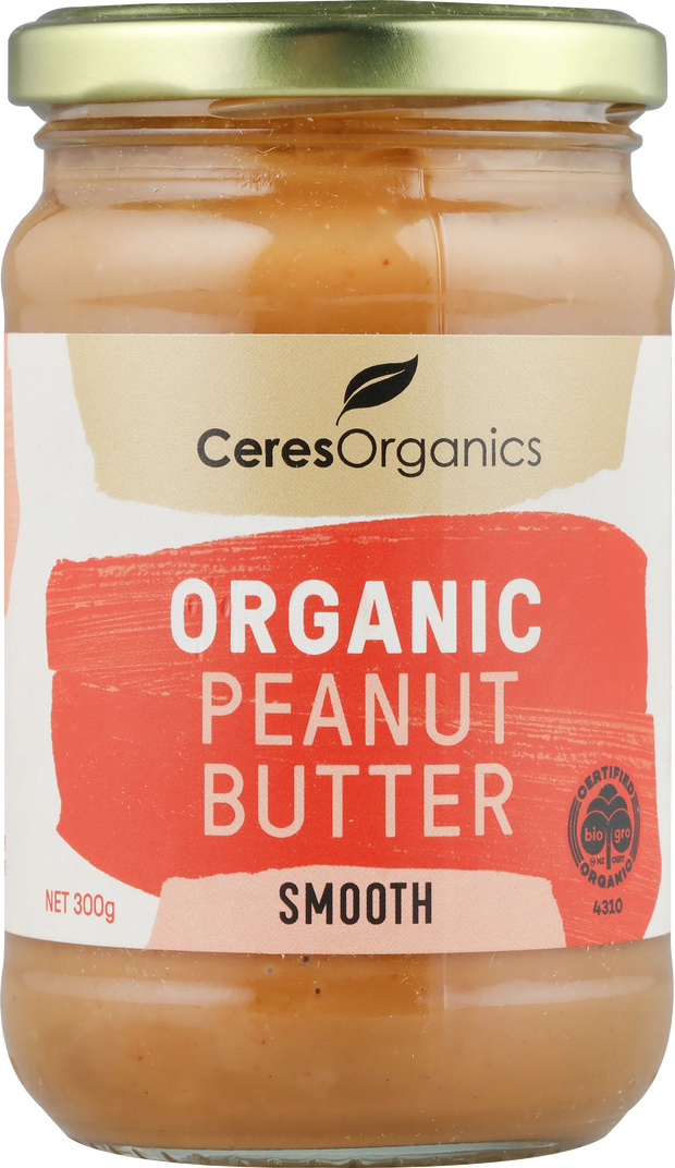 Peanut Butter Smooth Organic 300g Ceres Organics
