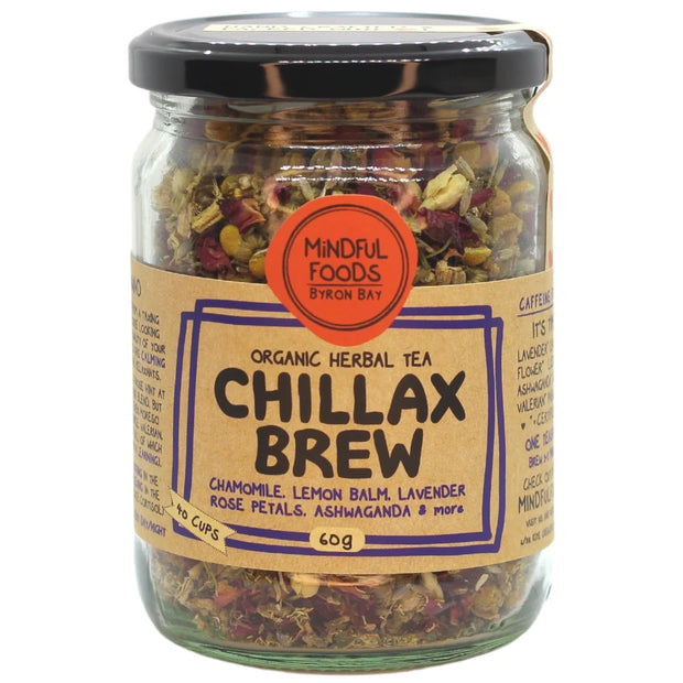 Chillax Brew Organic Herbal Tea 30g Mindful Foods