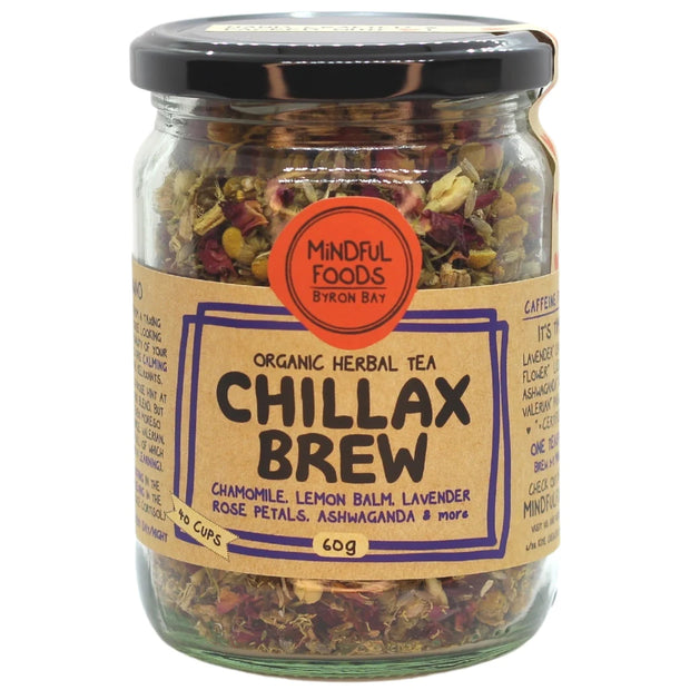 Chillax Brew Organic Herbal Tea 60g Mindful Foods