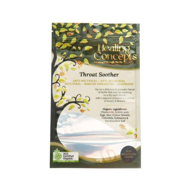 Throat Soother Organic Tea 40g Healing Concepts