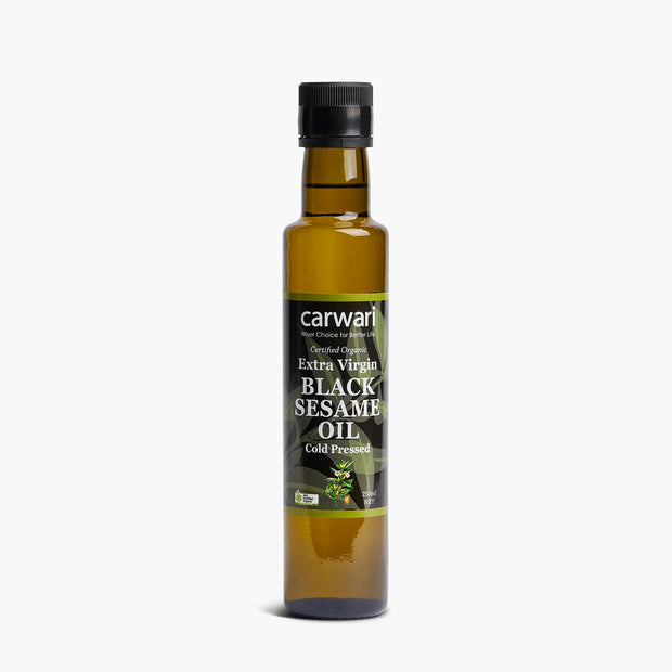 Sesame Oil Black Extra Virgin Organic 250ml Carwari