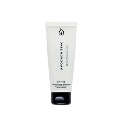 Tinted Moisturiser SPF50 Natural Light Medium 50ml Avocado Zinc