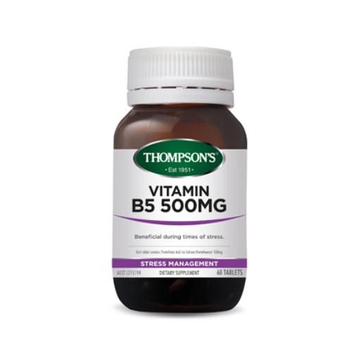 B5 Pantothenic Acid 500mg 60T Thompsons