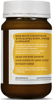 Bone Broth Manuka Honey, Ginger & Cinnamon 390g Best of the Bone