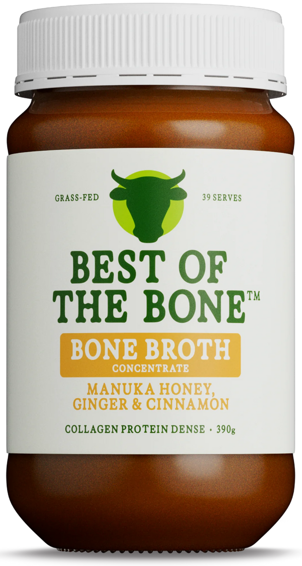 Bone Broth Manuka Honey, Ginger & Cinnamon 390g Best of the Bone