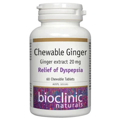 Chewable Ginger 60T Bioclinic Naturals