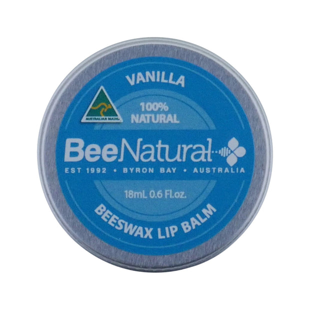 Lip Balm Tin Vanilla 18ml Bee Natural