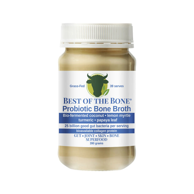 Bone Broth Coconut Lemon Myrtle Turmeric Papaya Leaf 390g Best of the Bone