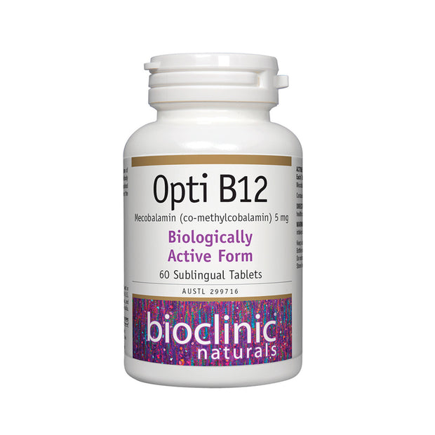 B12 Opti Sublingual 60T Bioclinic Naturals