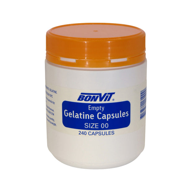 Empty Vege Capsules Size 00 240VC Bonvit