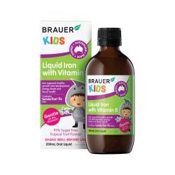 Kids Liquid Iron with Vitamin B Oral Liquid 200ml Brauer