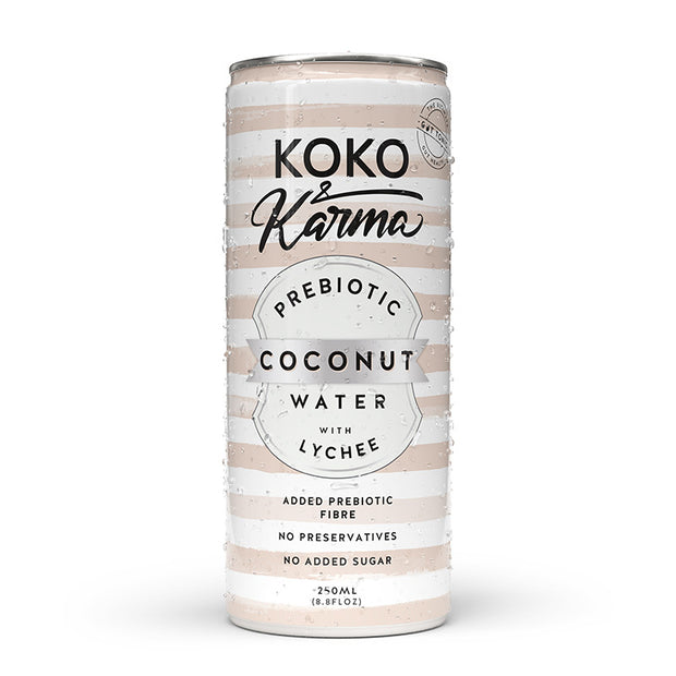 Coconut Water Prebiotic Lychee 250ml Koko & Karma