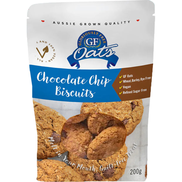 Chocolate Chip Cookies Gluten Free 200g Gloriously Free