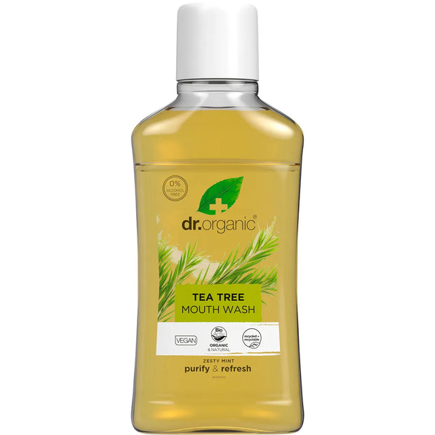 Mouthwash Organic Tea Tree 500ml Dr Organic