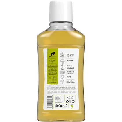 Mouthwash Organic Tea Tree 500ml Dr Organic