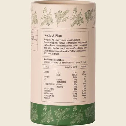 Tongkat Ali Longjack Plant 120 Caps Evolution Botanicals