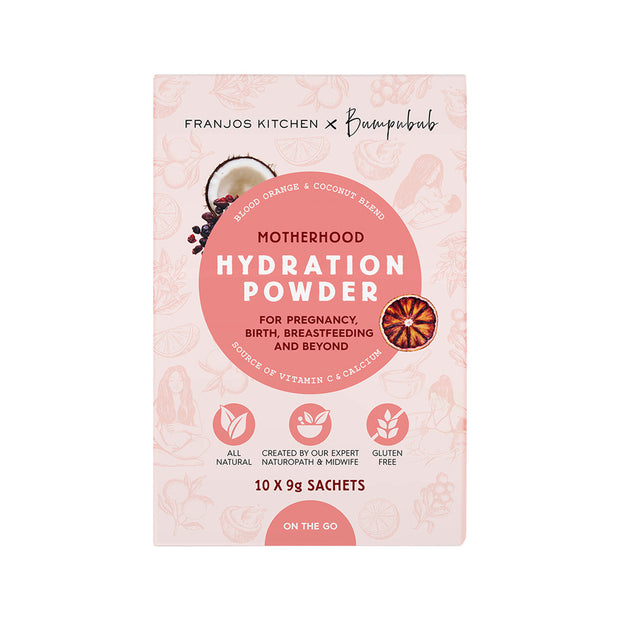 Motherhood Hydration Powder Blood Orange and Coconut Water Sachet 9g x 10 Franjo