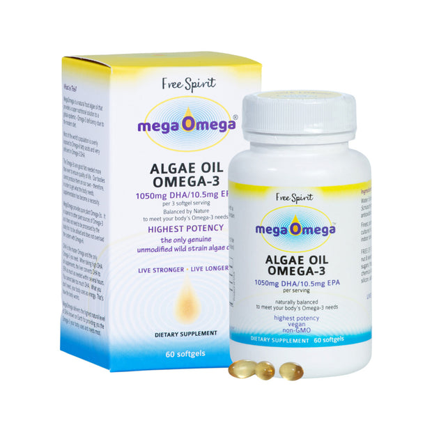 Omega 3 Algae Oil 60C Free Spirit Megaomega