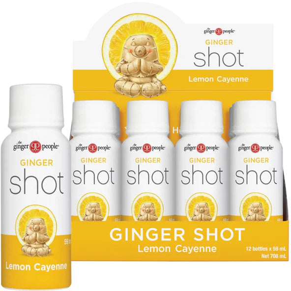 Ginger Shot Lemon & Cayenne 60ml The Ginger People